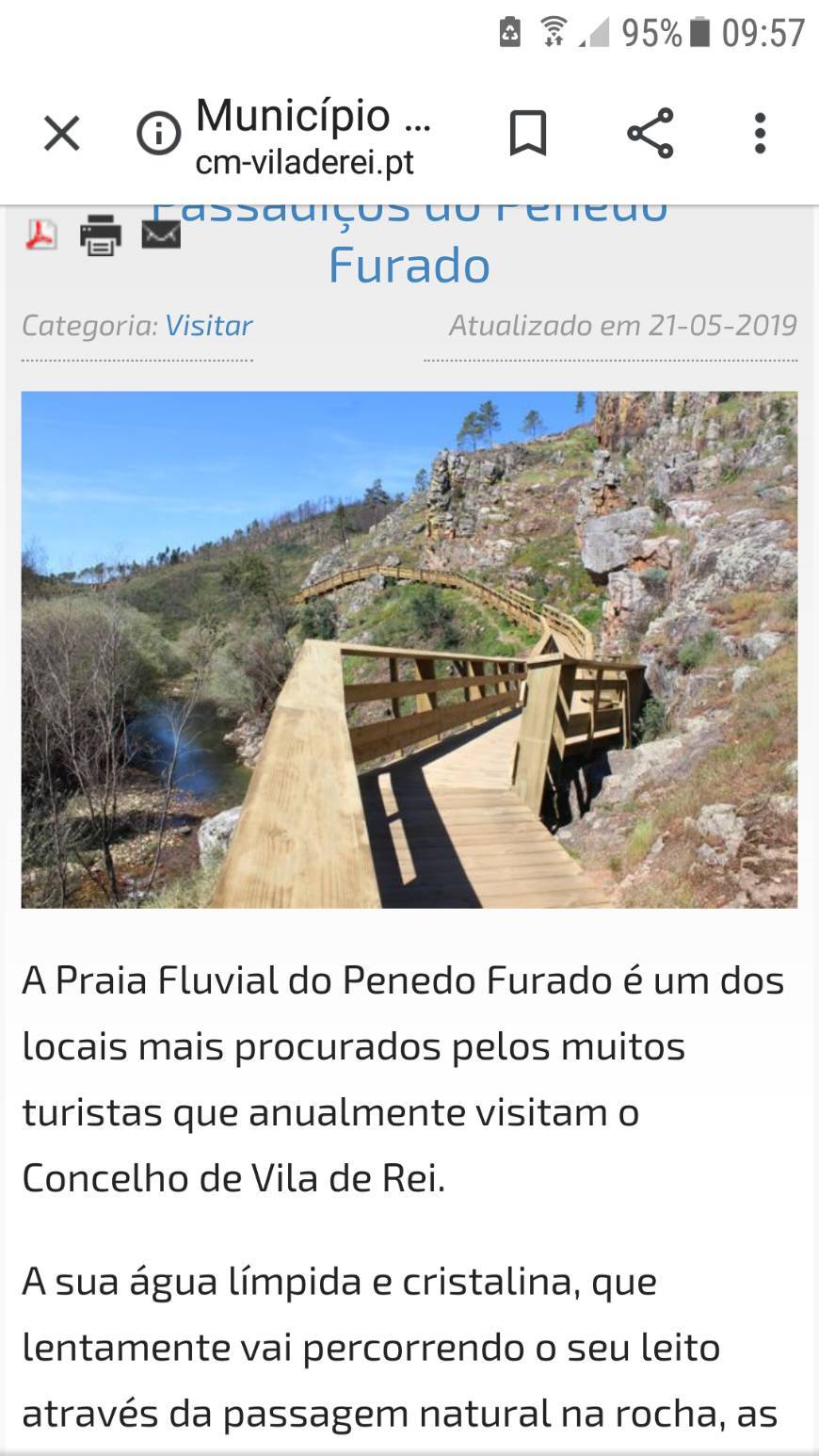 Moda Passadiços do Penedo Furado - Município de Vila de Rei