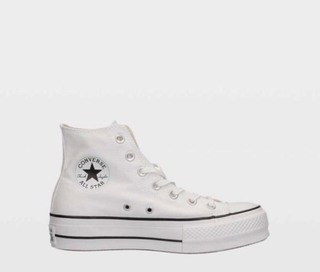 Producto Converse plataforma blanco