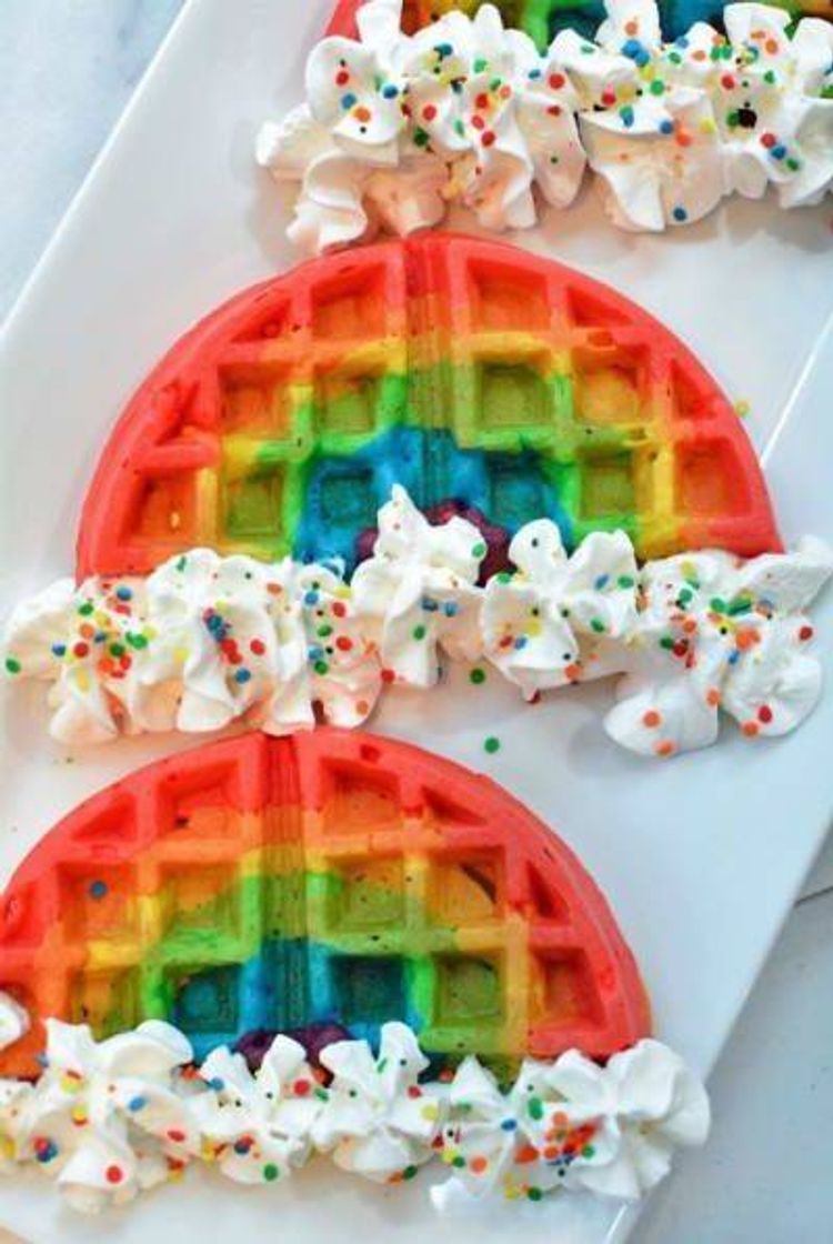 Fashion Rainbow waffles