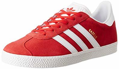 Fashion adidas Gazelle, Zapatillas de deporte Unisex niños, Rojo