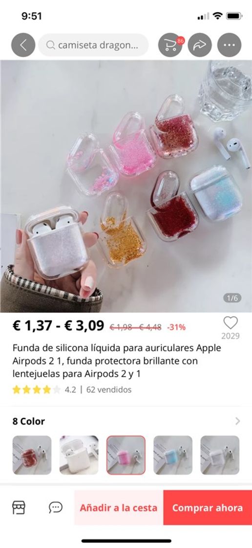 Moda Funda airpods