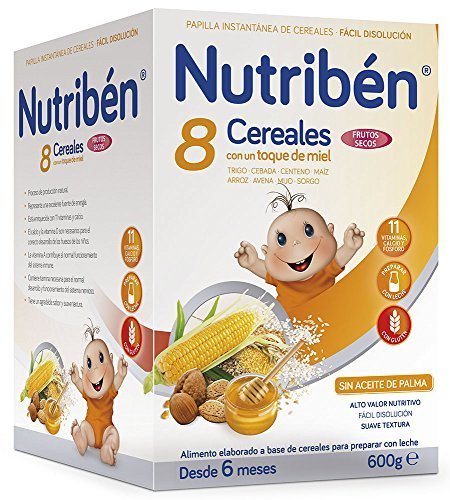 Place Nutriben Papilla 8 cereales con toque de miel y frutos secos 600