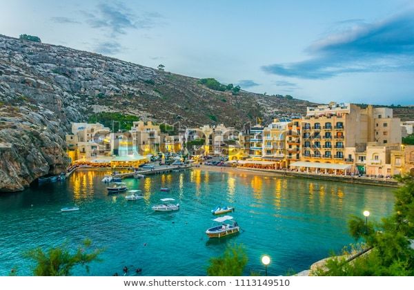 Restaurants Bay of Xlendi, Gozo, Malta