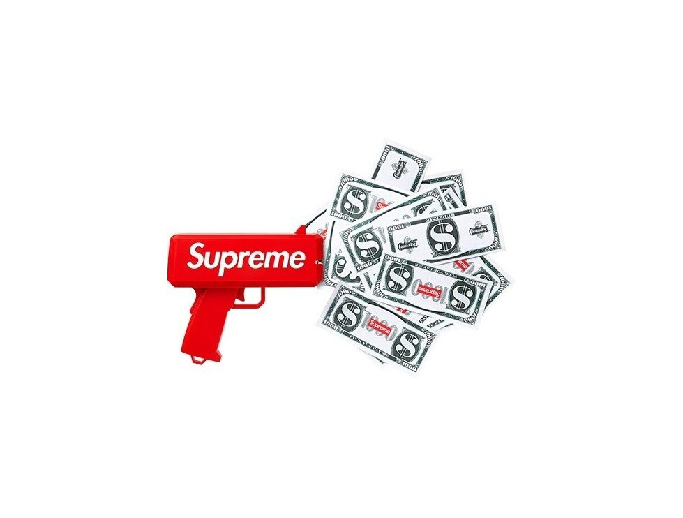 Social Supreme Canhão Arma de Dinheiro