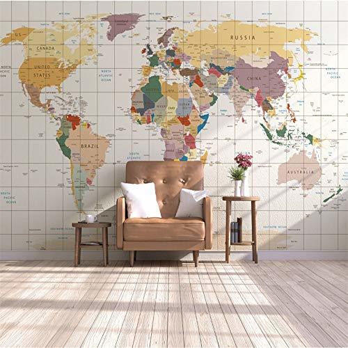 Place Mural Papel Pintado  Tela No Tejidapapel De Pared Moderno Pegatinas Papel Tapiz Fotográfico 3D Mapa