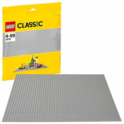 Place LEGO Classic - Base de Color Gris, Juguete de Construcción que Mide