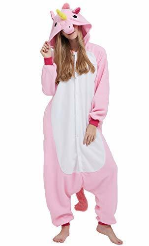 Social Kigurumi Pijama Animal Entero Unisex para Adultos con Capucha Cosplay Pyjamas Unicornio