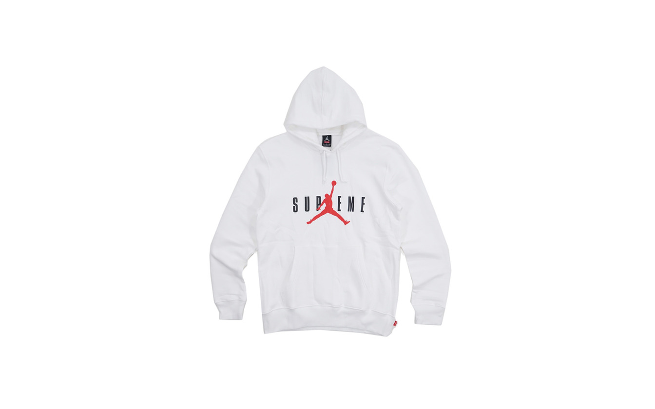 Supreme Jordan Hooded Pullover White