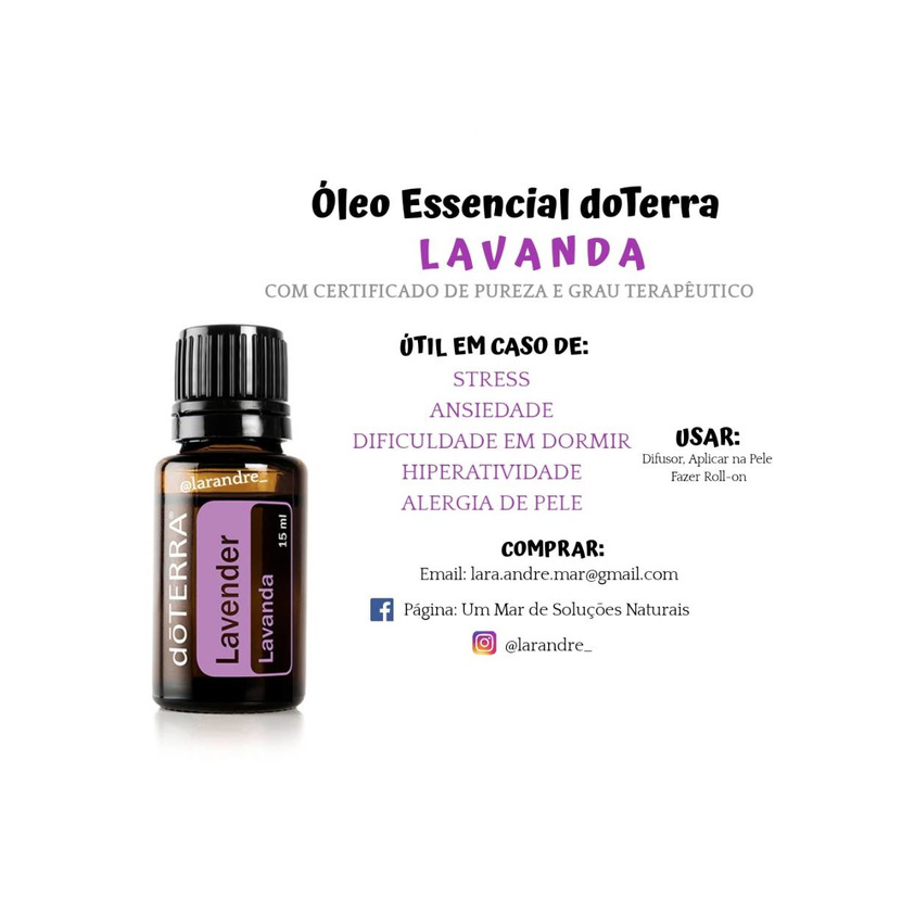 Product ÓLEO ESSENCIAL DE LAVANDA DOTERRA