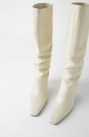 Soft Leather heeled boots