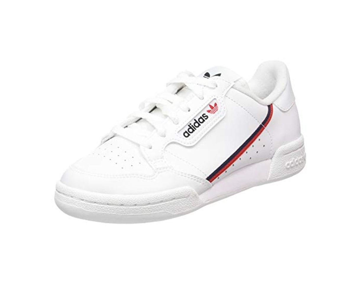 Social Adidas Continental 80 J, Zapatillas de Deporte Unisex para Niños, Blanco