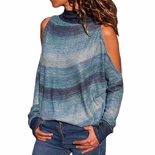 Social Voqeen Blusa y Camisa Mujer Manga Larga Hombro sin Tirantes Arriba Camisetas