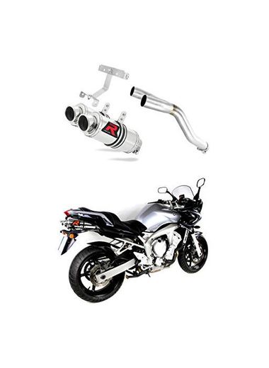 Dominator Exhaust silenciador de escape REDONDO YAMAHA FZ6 FAZER 600 S 2004-