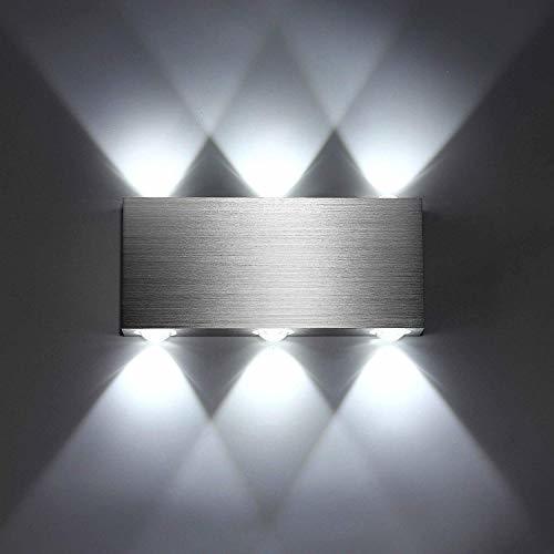 Elemento de la categoría hogar Maxmer Apliques de Pared Puro Aluminio 6 LED 6W Lámpara de Pared