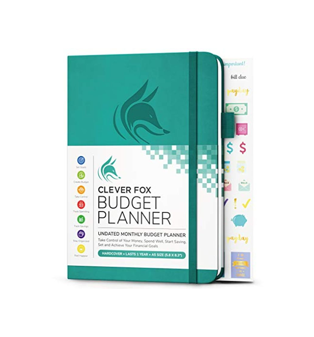 Social Clever Fox Budget Planner - Expense Tracker Notebook. Monthly Budgeting Journal, Finance