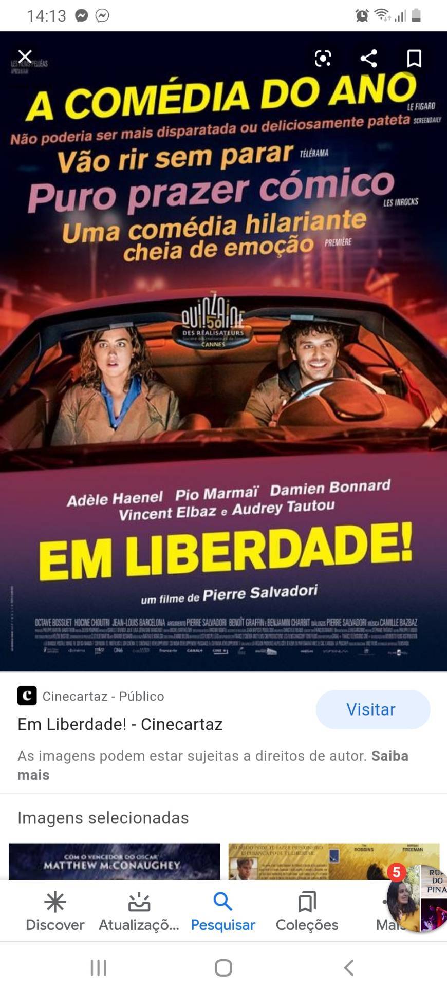 Película Em liberdade