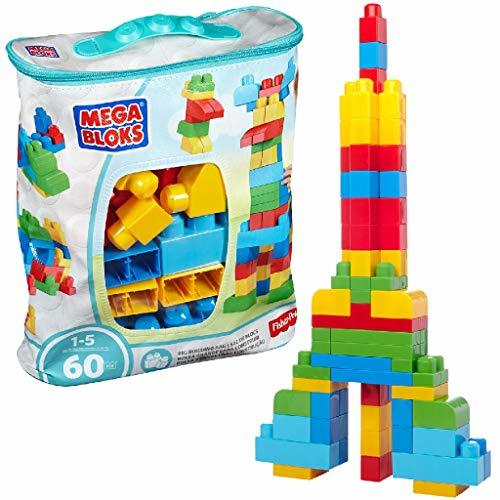 Producto Mega Bloks Bolsa clásica con 60 bloques de construcción, juguete para bebé