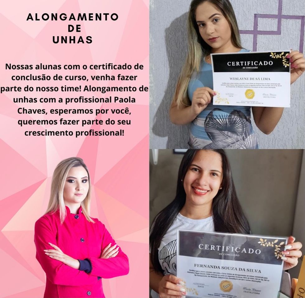 Product Curso de alongamento de unhas com Paola Chaves