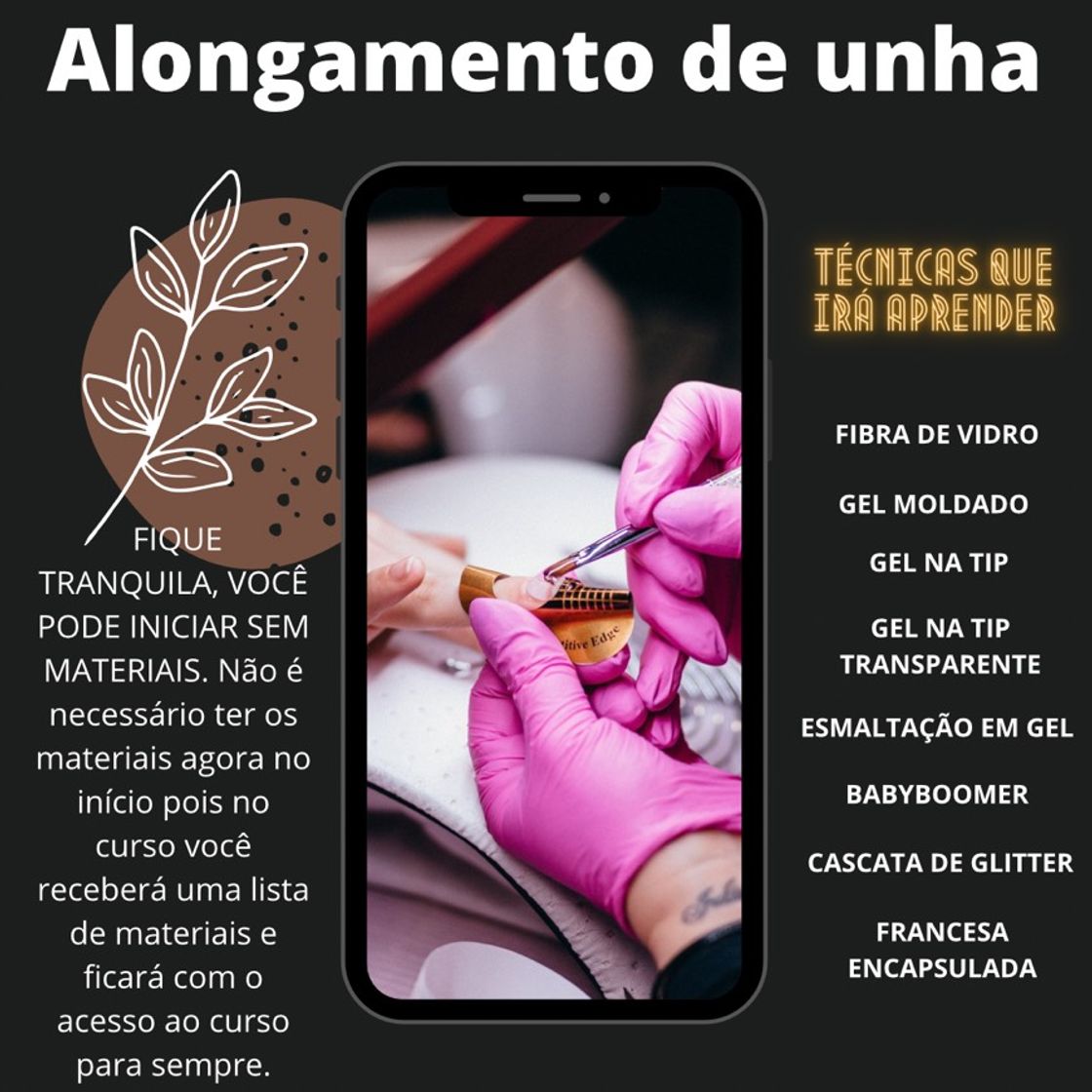 Product Curso de alongamento de unhas com Paola Chaves