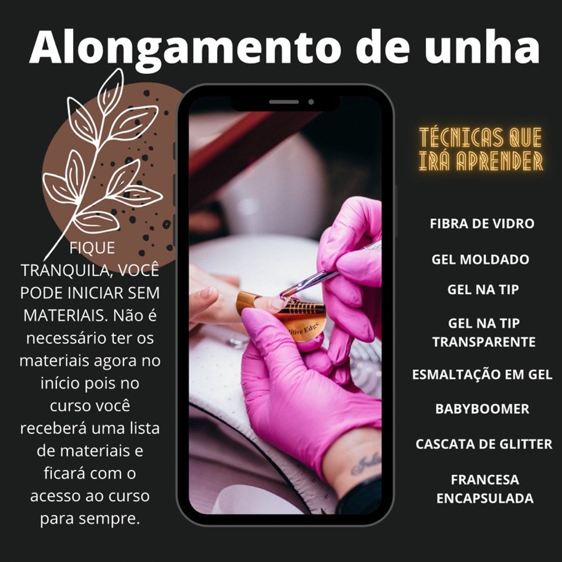 Product Curso de alongamento de unhas com Paola Chaves