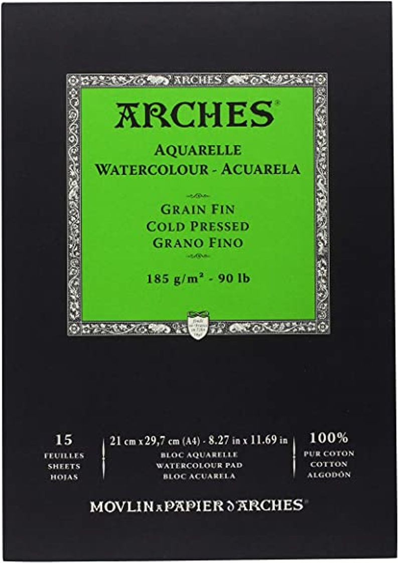 Producto Arches - Bloc De Papel De Acuarela Con 15 Hojas