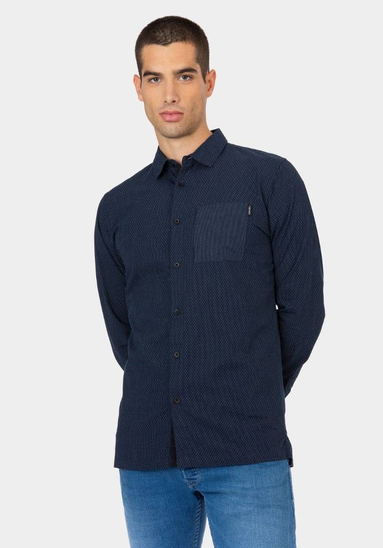 Fashion Camisa Tiffosi Azul Marinho Escuro