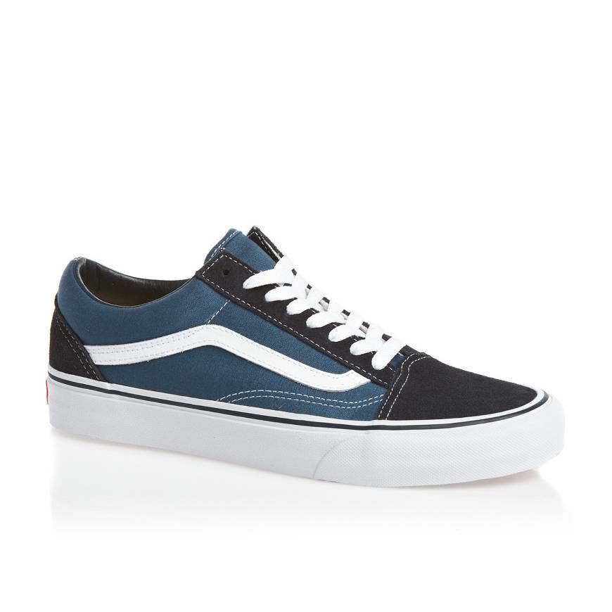 Moda Vans Old Skool Classic Suede/Canvas, Zapatillas Unisex Adulto, Azul