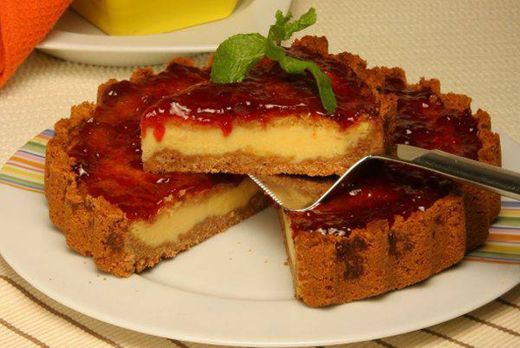 Tarte de Queijo com Frutos Vermelhos