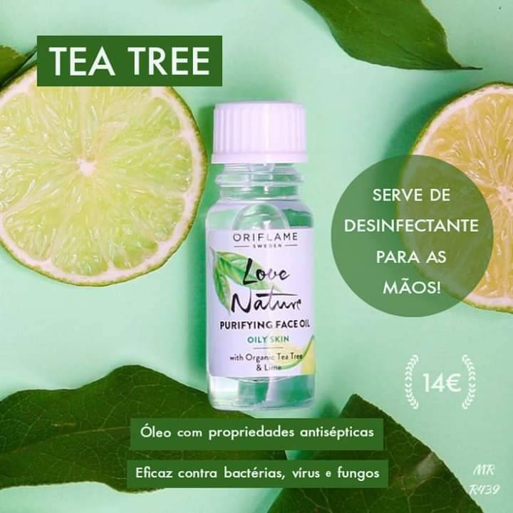 Productos Desinfecao com óleo de tee trea 