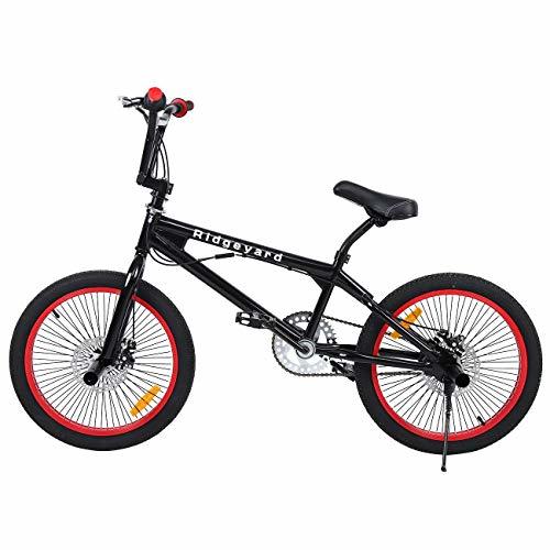 Product Ridgeyard Bicicleta BMX Free-style 20 pulgadas Rotor 360 ° bmx bikes (Negro