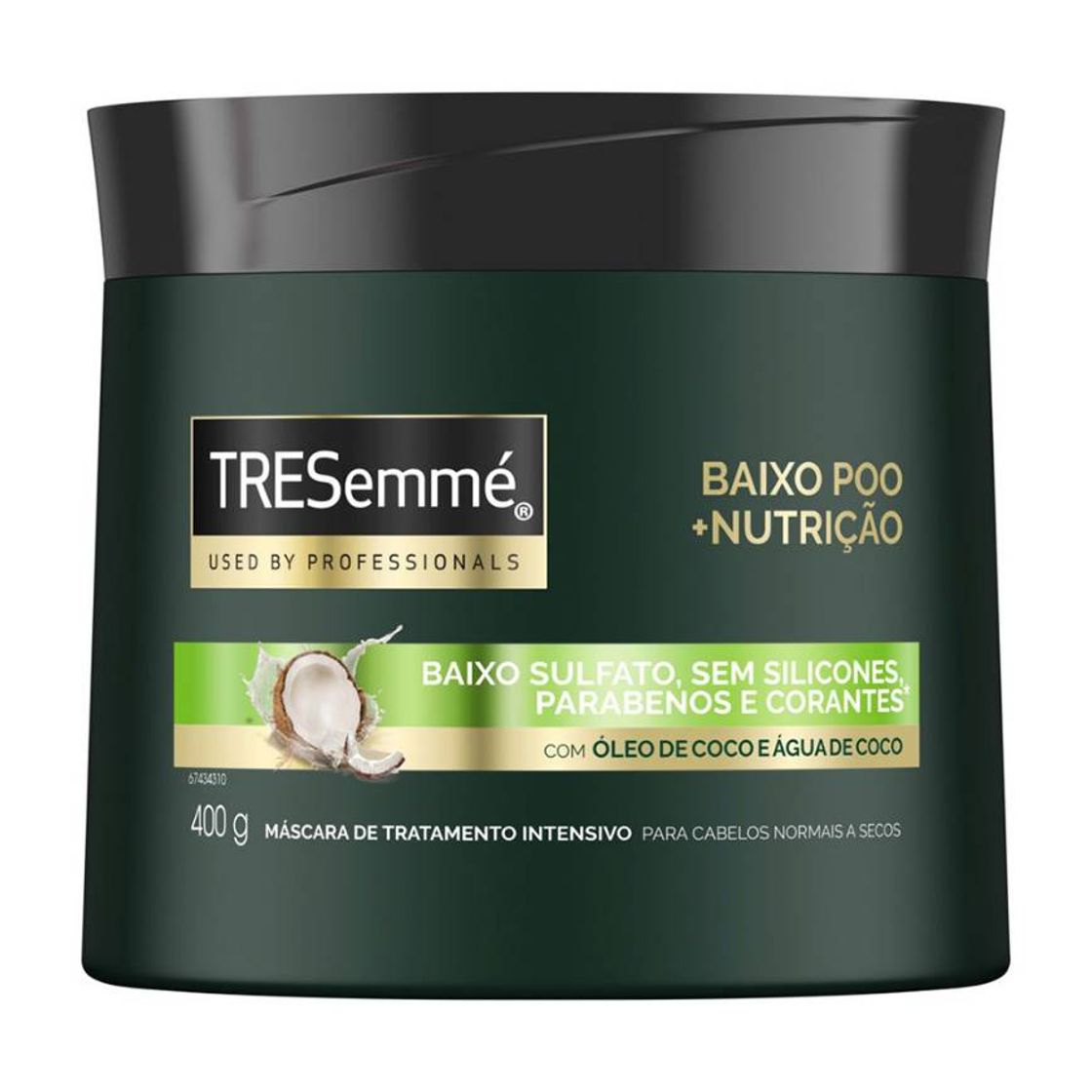 Fashion Creme de Tratamento Tresemmé Baixo Poo + Nutrição 400g ...