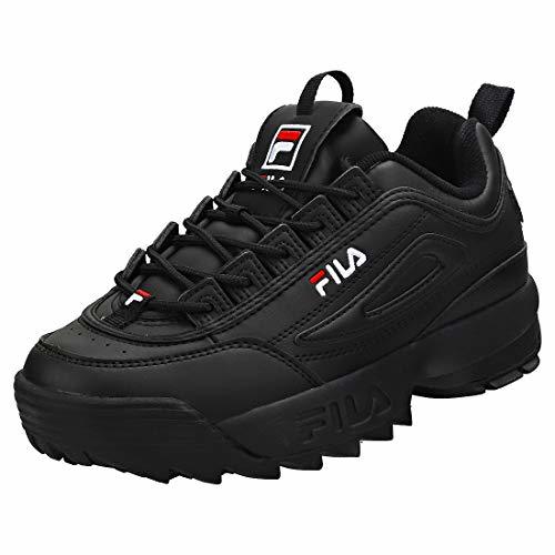 Moda Fila Youth Disruptor II Synthetic Triple Black Entrenadores 39 EU