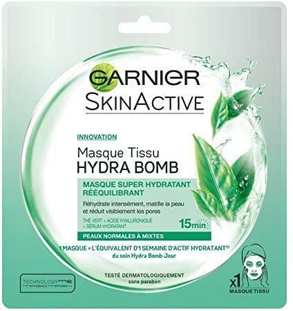 Beauty Garnier Skinactive Face S.ACT MASK H.BOMB SA32G FR/NL GREEN máscara facial 32