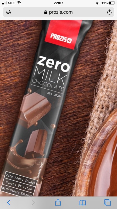 Product Zero Milk Chocolate