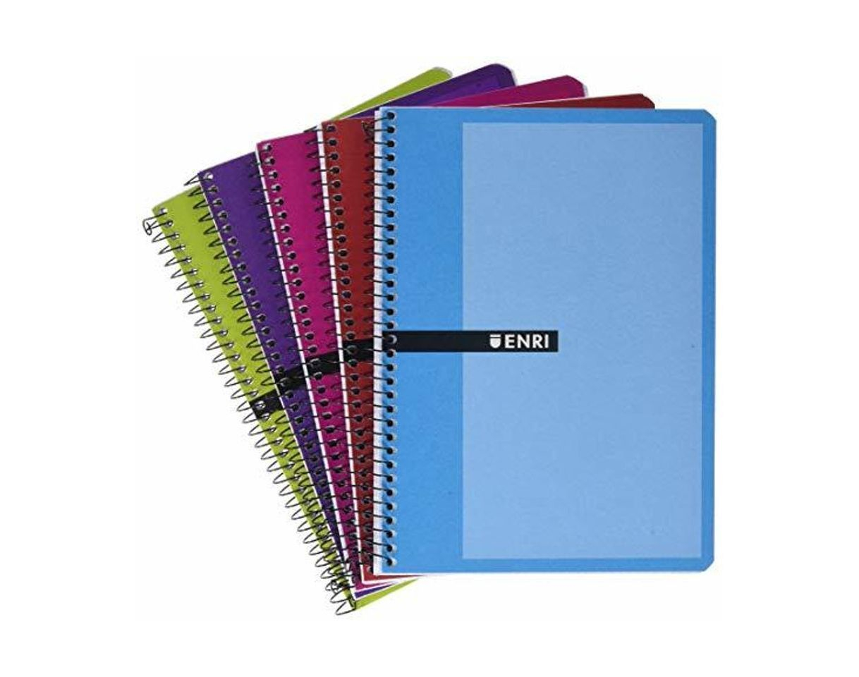 Producto Enri 100430081 - Pack de 5 cuadernos espiral