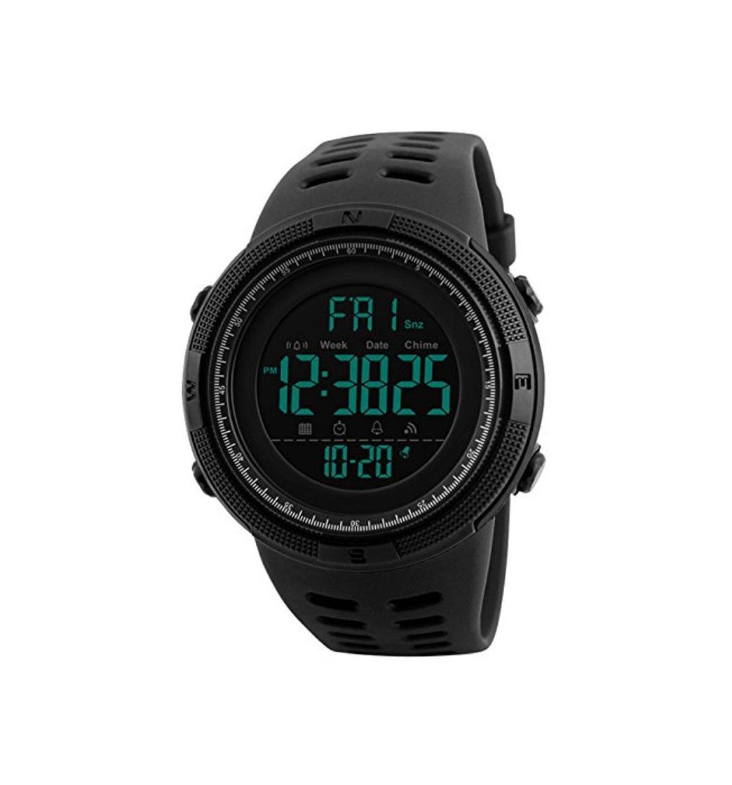 Moda Reloj Digital, para Hombre, para Actividades al Aire Libre, Deportivo, Militar, Sumergible,