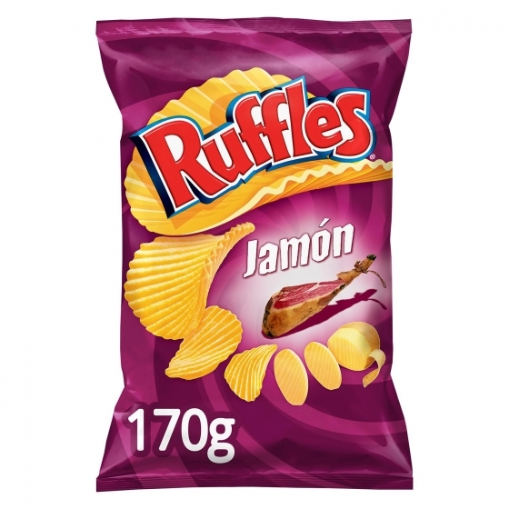 Patatas fritas sabor jamón Ruffles 170 g. - Carrefour Supermercado ...