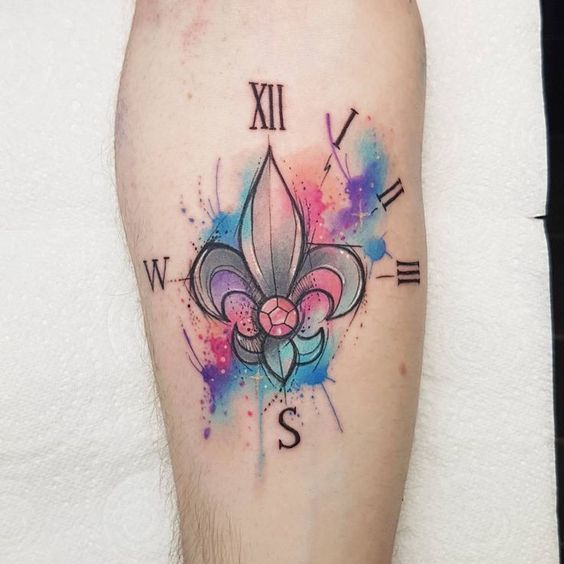 Tattoo , flor de lins 