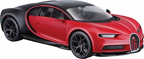 Social Maisto Bugatti Chiron Sport Negro y Rojo 1:24 / 31524BKR, Color