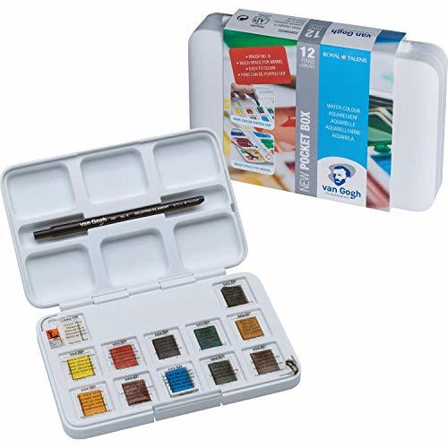 Social Van Gogh Caja de 12 acuarelas, Multicolor
