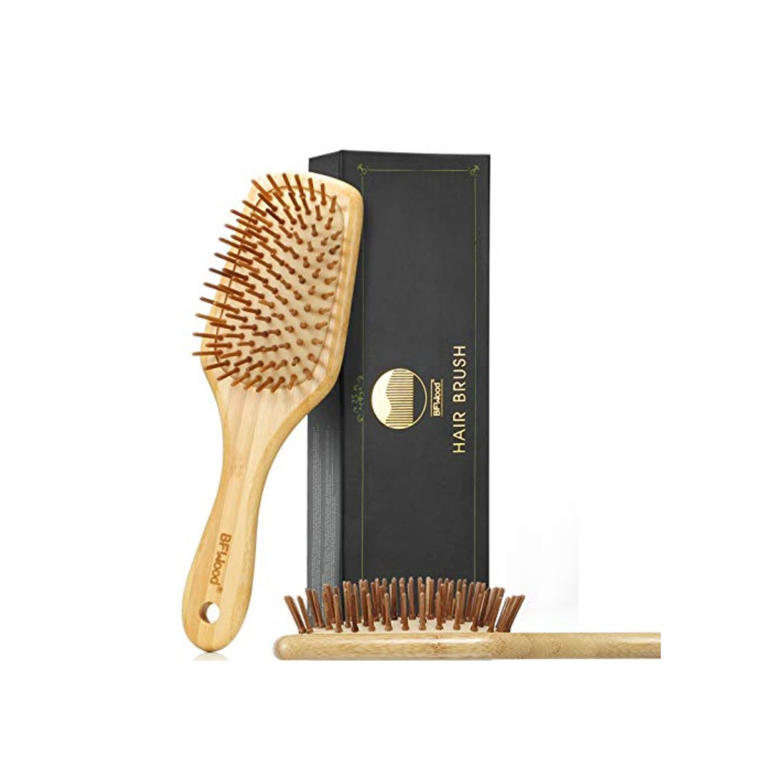 Social BFWood Cepillo de Pelo bambú Masaje