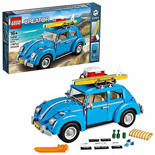 LEGO Creator Expert-Volkswagen Beetle, Set de Juguete construcción de Coche Escarabajo Azul