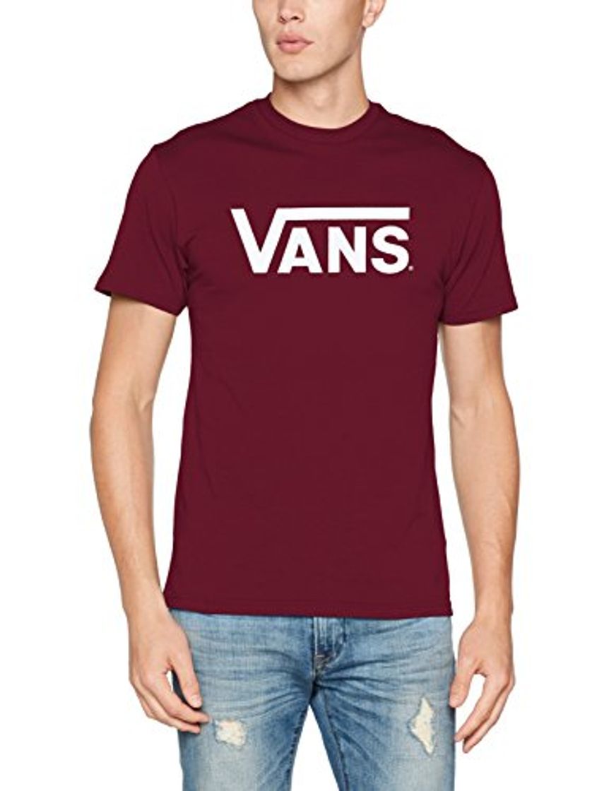 Moda Vans Classic, Camiseta para Hombre, Rojo