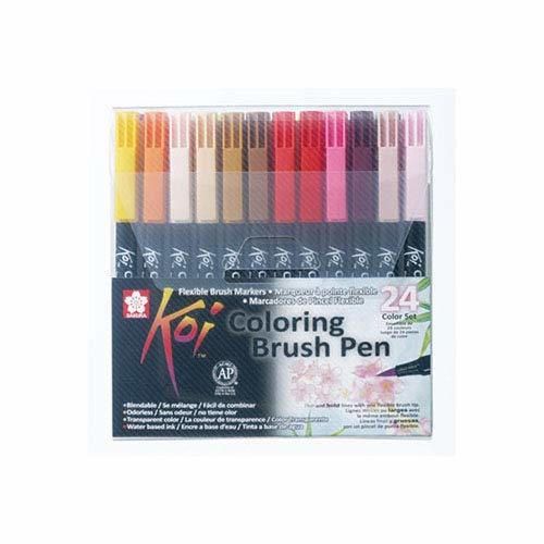 Sakura KOI Coloring Brush Set 24 - Pack de 24 rotuladores