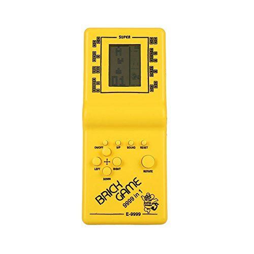 Hanbaili Tetris Retro clásico de Mano LCD Juego electrónico Toy Fun Brick