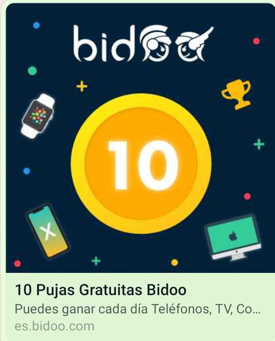 App Si quieres ganar pujas y regalos únete a mí enlace