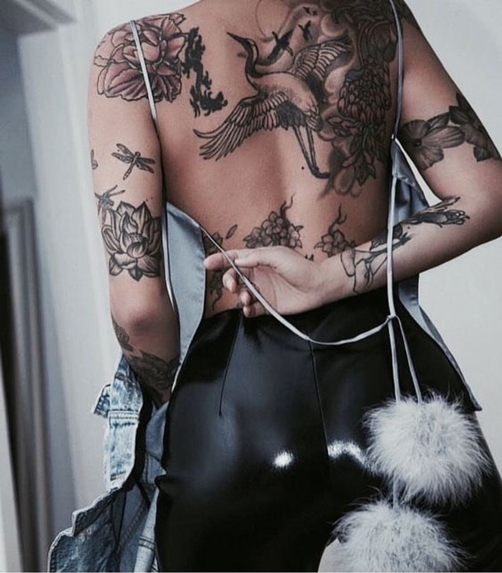 Moda Sexy Back tatto 