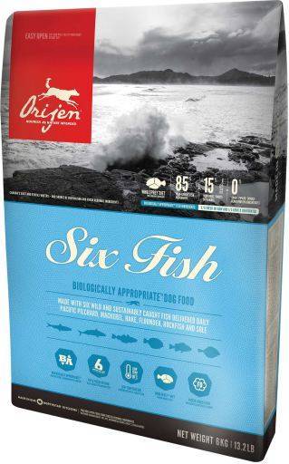 Moda ORIJEN DRY SIX FISH – RAÇÃO COM PEIXE ADULTO

