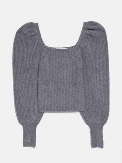 Sweater de malha com lã