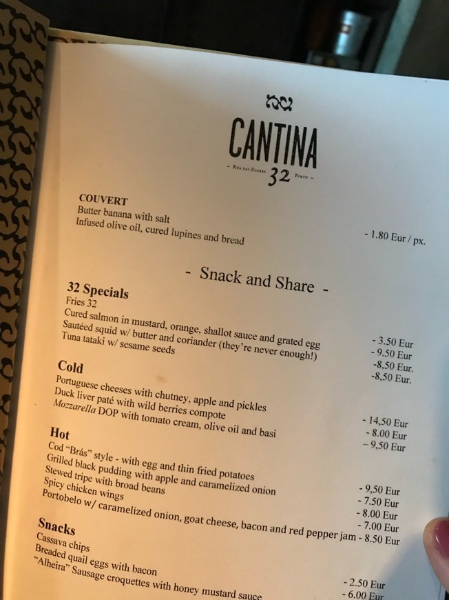 Restaurants Cantina 32